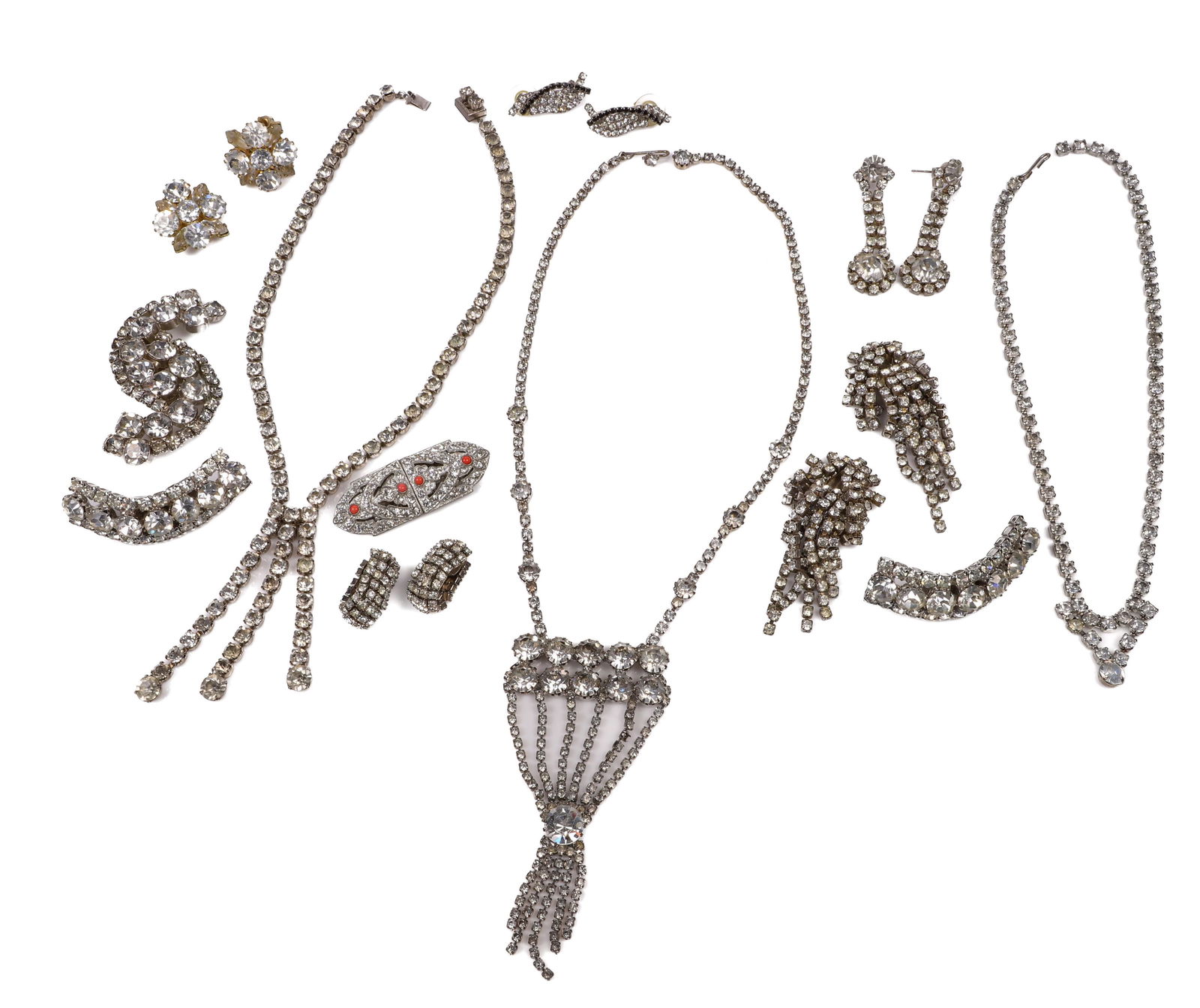 Rhinestone Costume Jewelry Group (1 of 6)