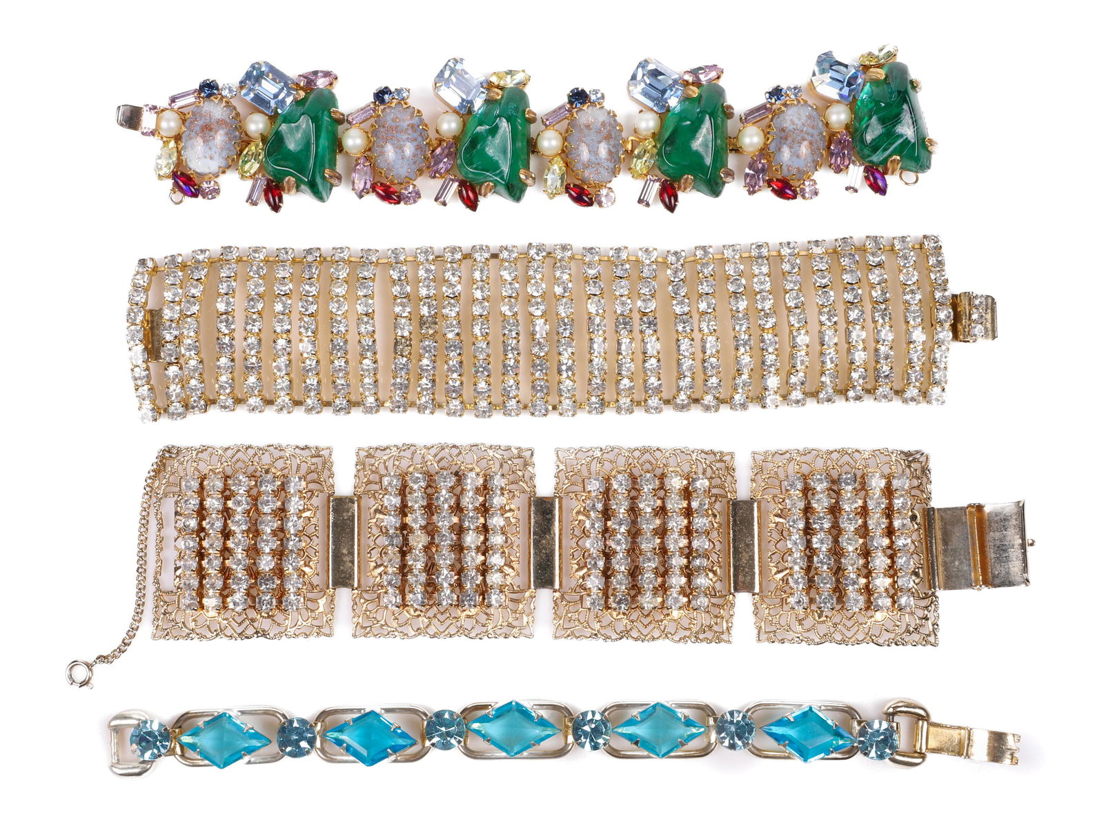(4) Vintage Costume Bracelets (1 of 2)