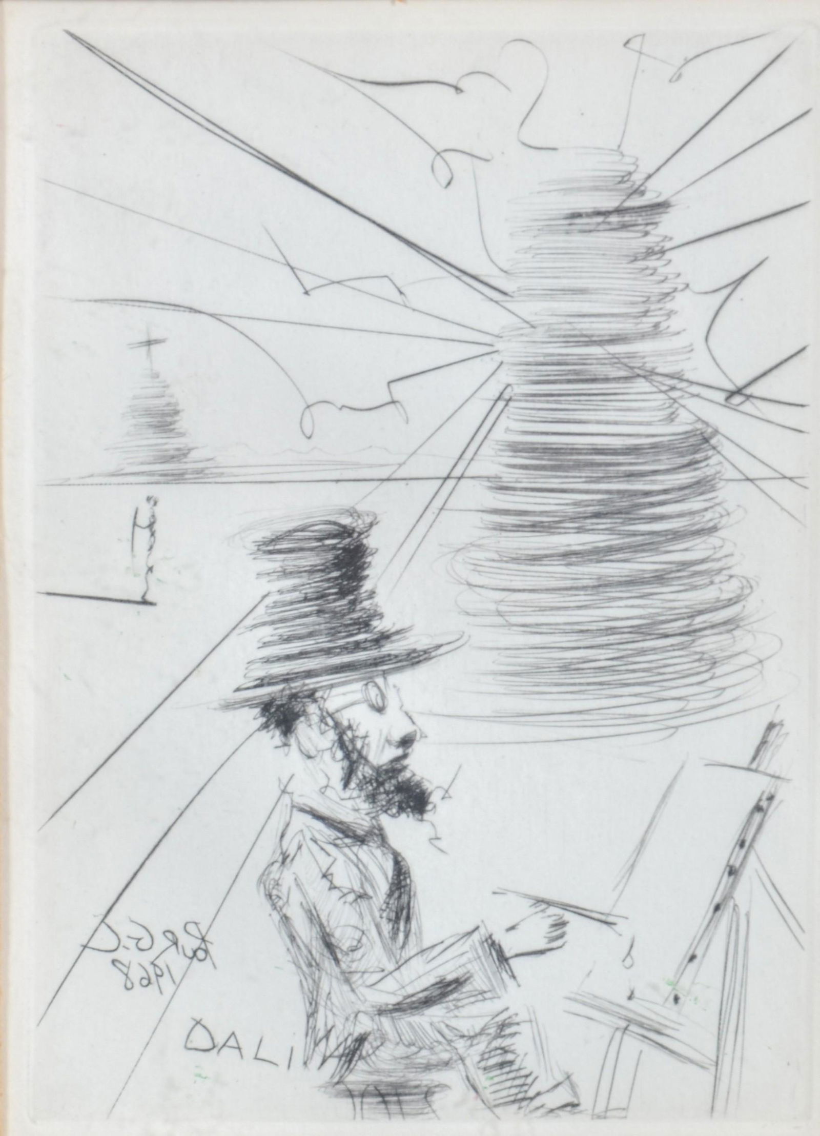 Salvador Dali Etching "Toulouse Lautrec" (1 of 4)