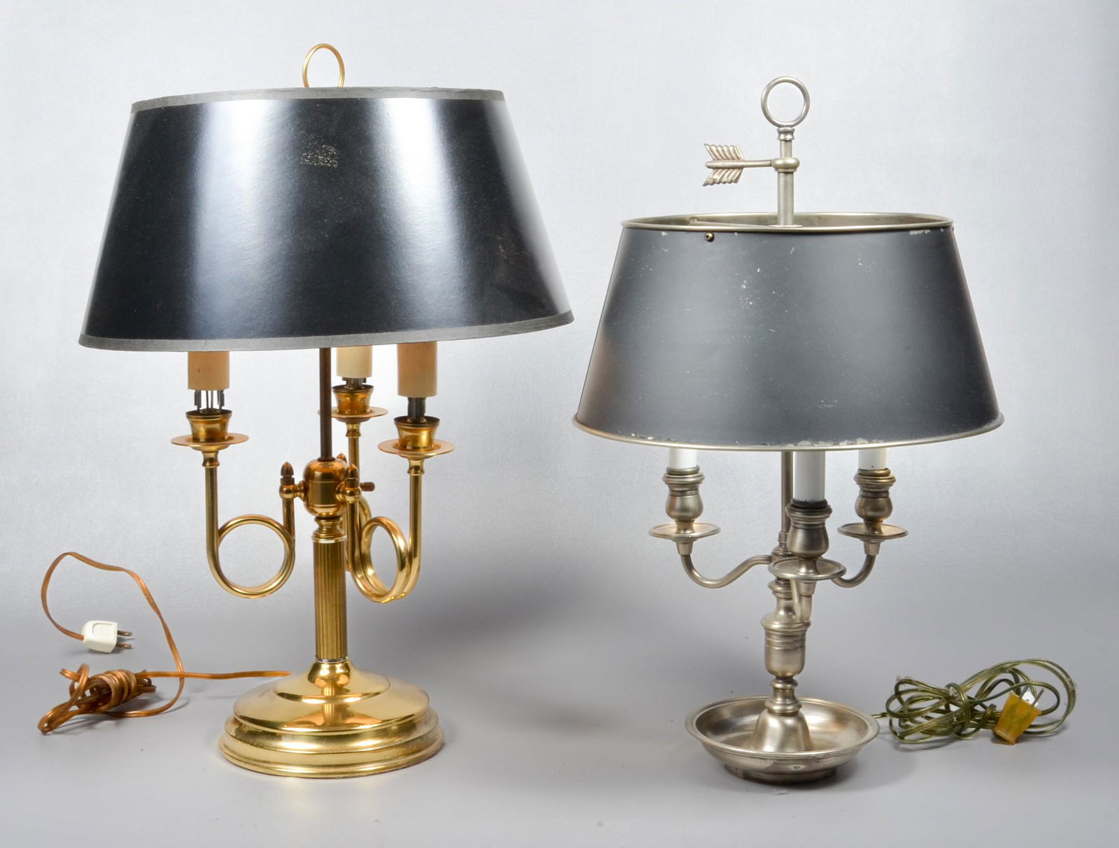 (2) Horn Bouillotte Lamps (1 of 3)