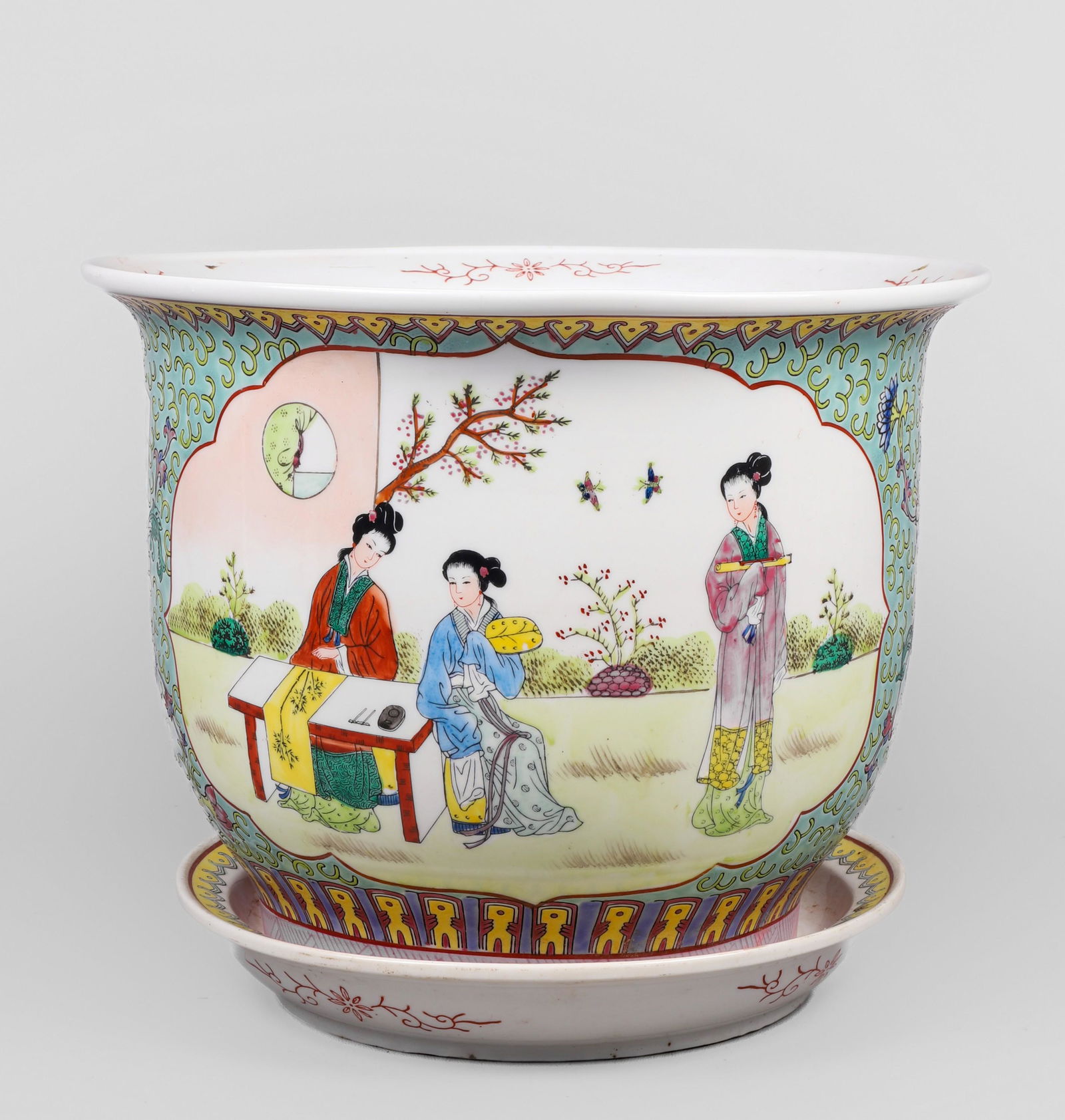 Chinese Porcelain Cache Pot (1 of 6)