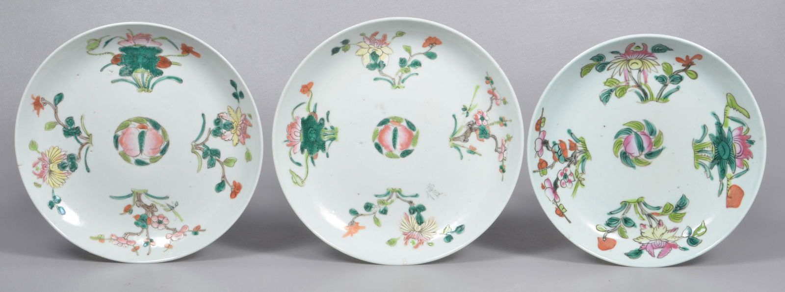 (3) Chinese Celadon Plate (1 of 5)