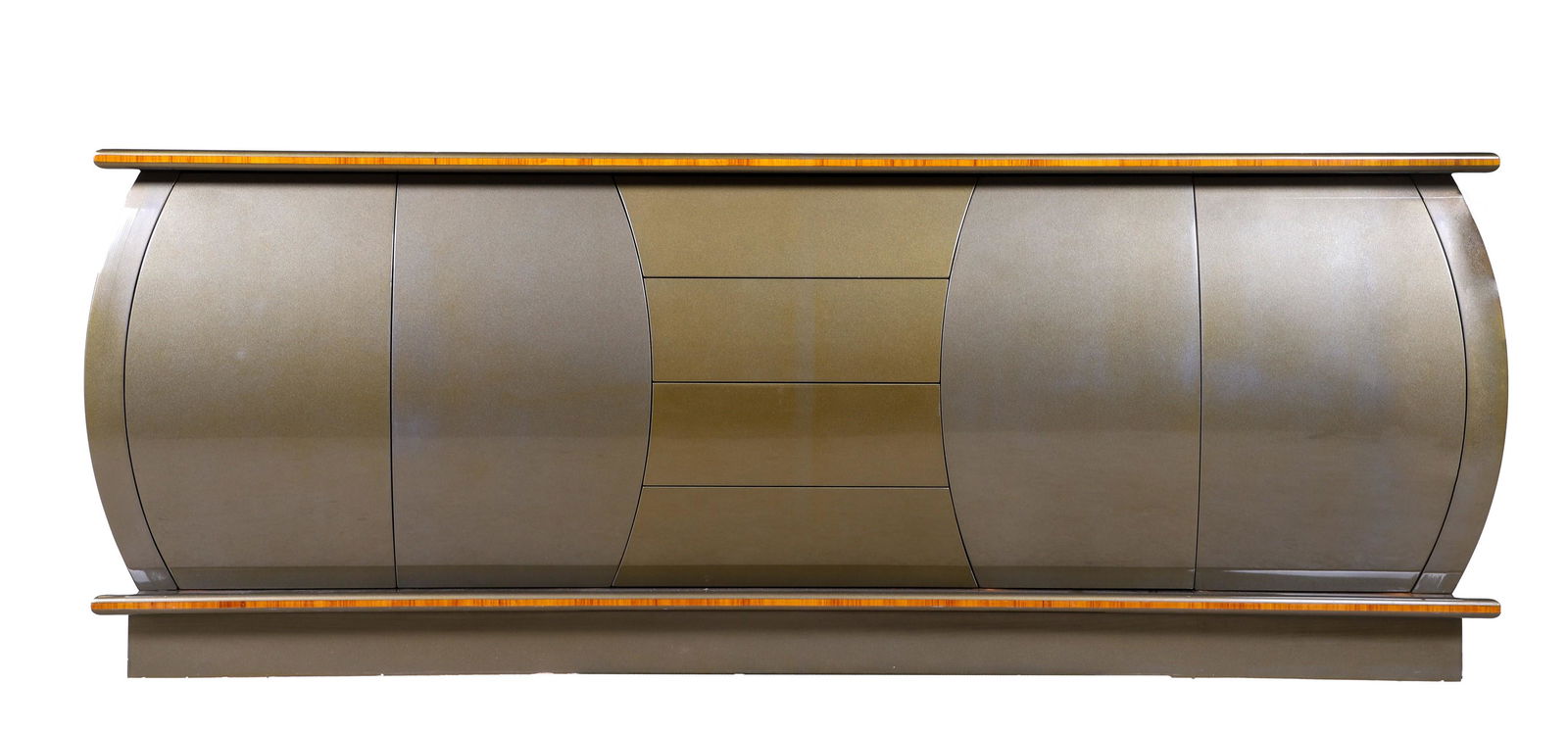 Modern Design silver and burled sideboard (1 of 5)