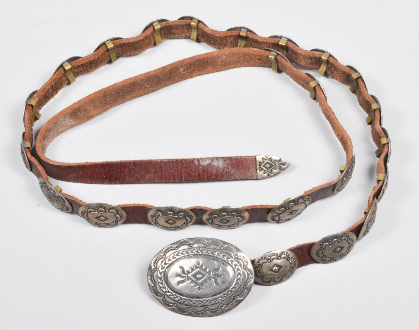 Tom DeWitt Style Sterling Concho Belt (1 of 2)