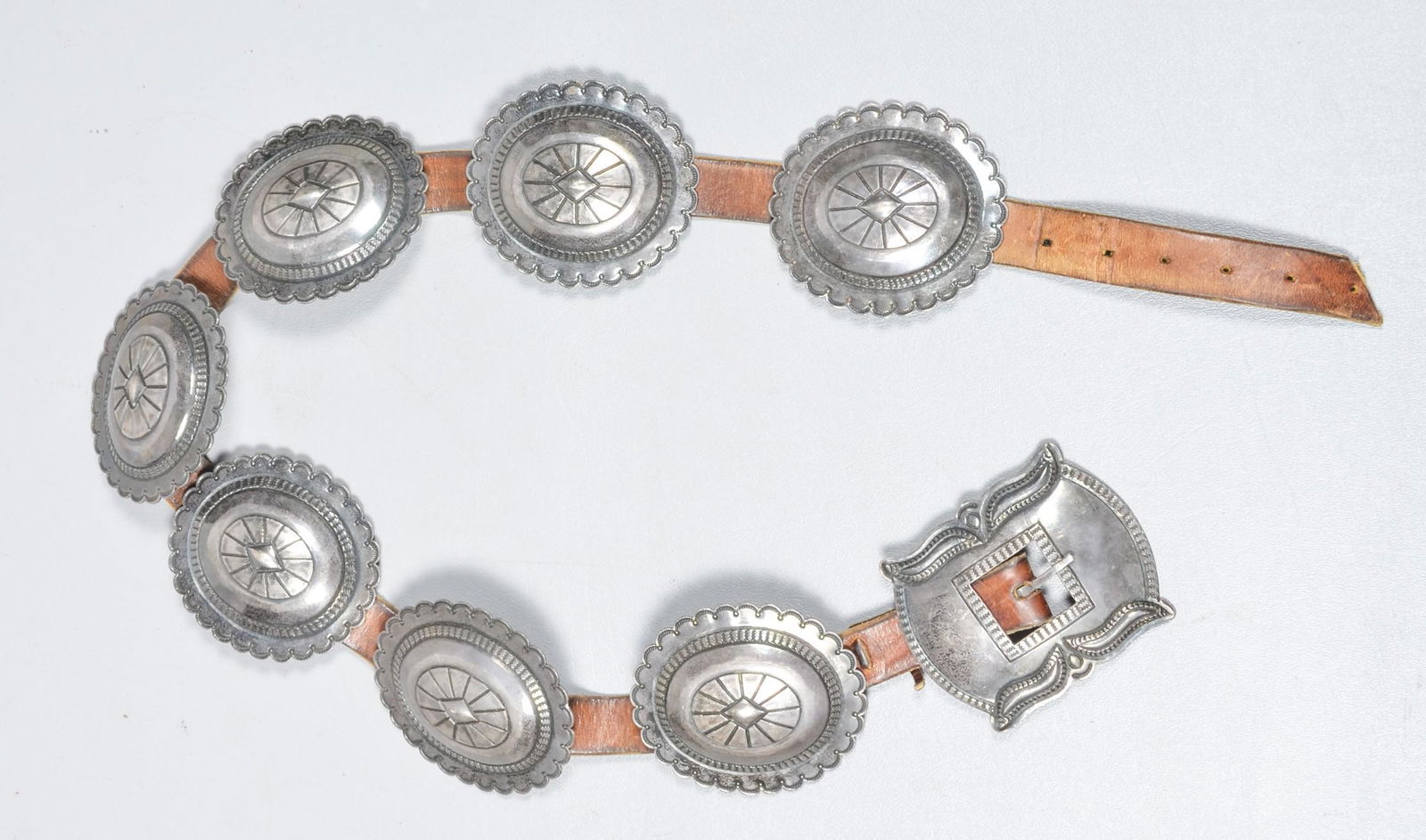 Vintage Silvertone Concho Belt (1 of 7)