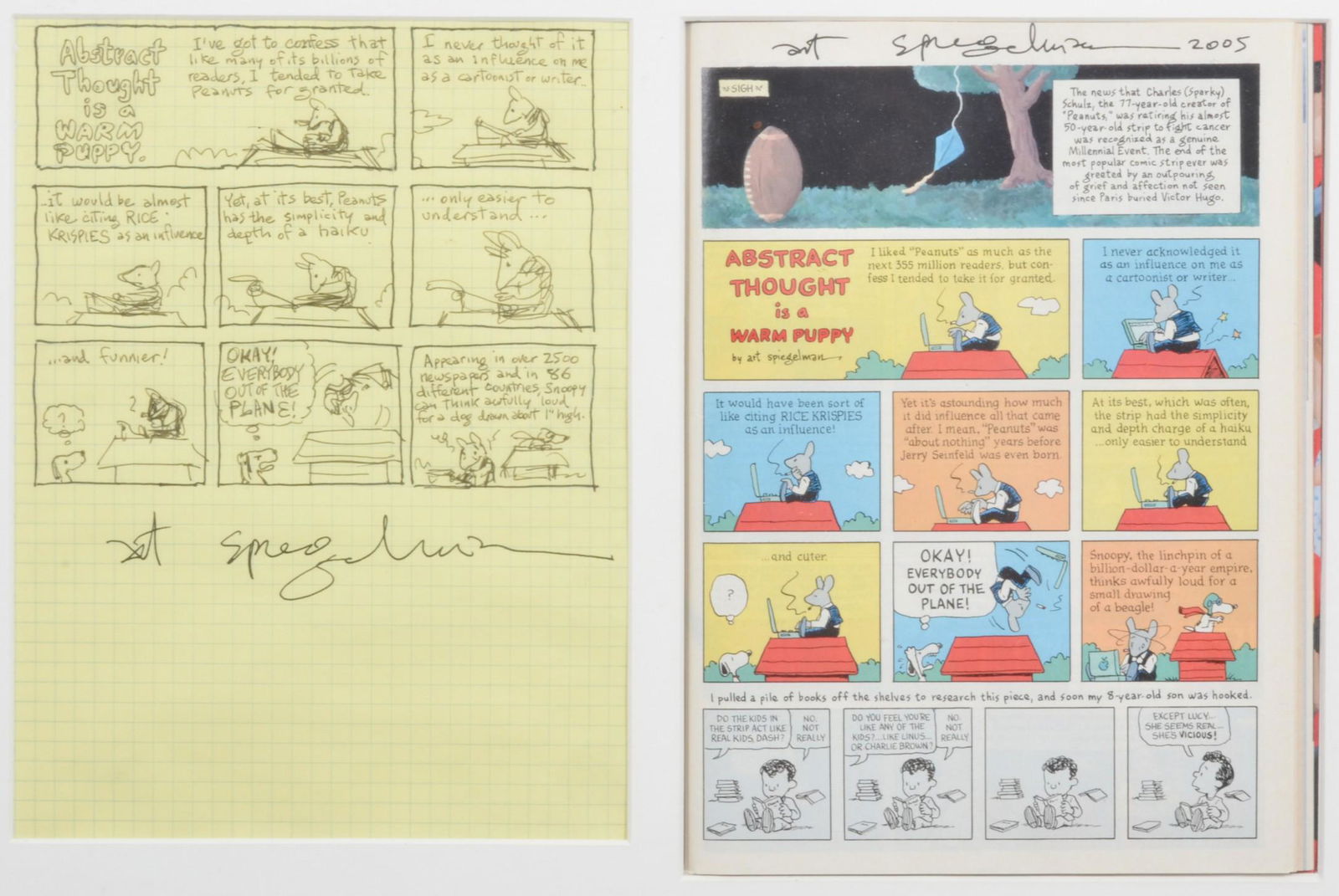 Art Spiegelman Original Comic Sketch (1 of 6)