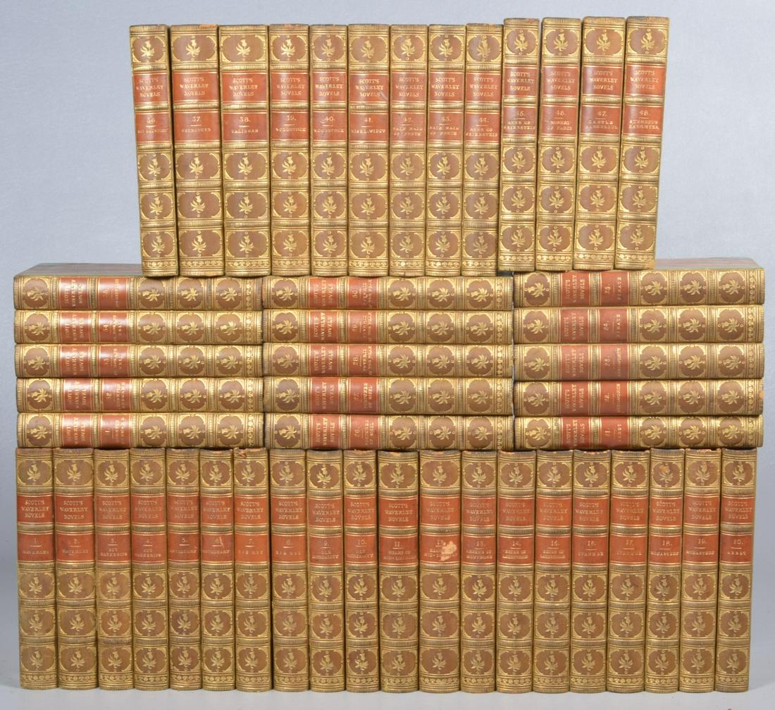 A 48-vol. set of Scott's Waverley novels (1860) (1 of 5)