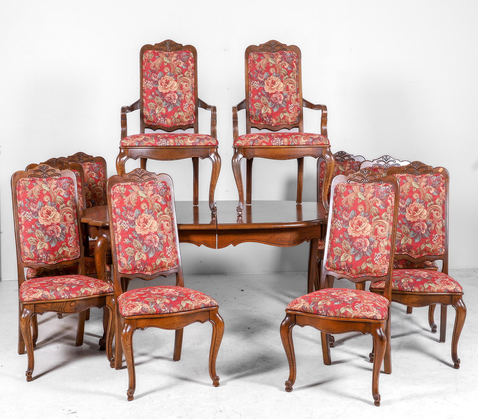 (11) pc French style mahogany dining set (1 of 6)