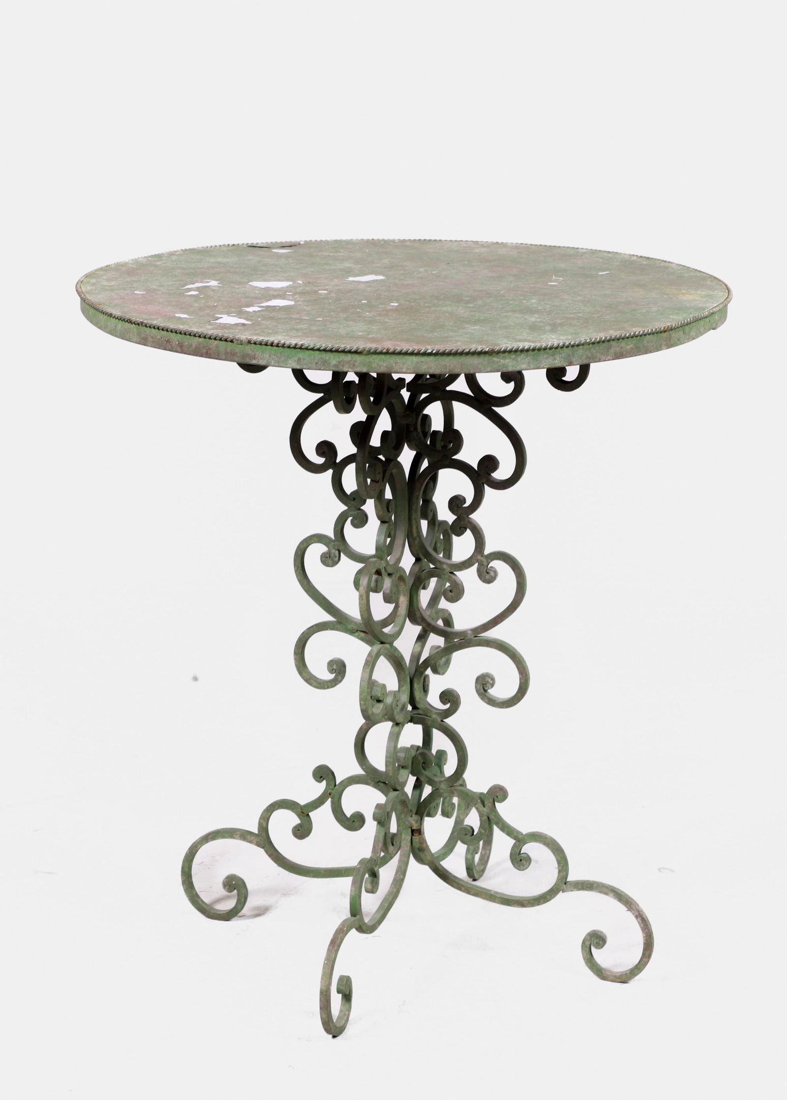 Iron verdigris patio dining table (1 of 2)