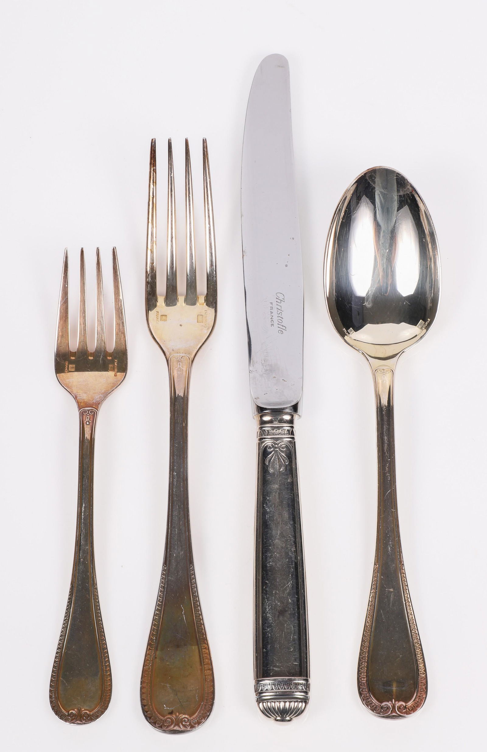 (24) Pcs Christofle Malmaison Flatware (1 of 3)