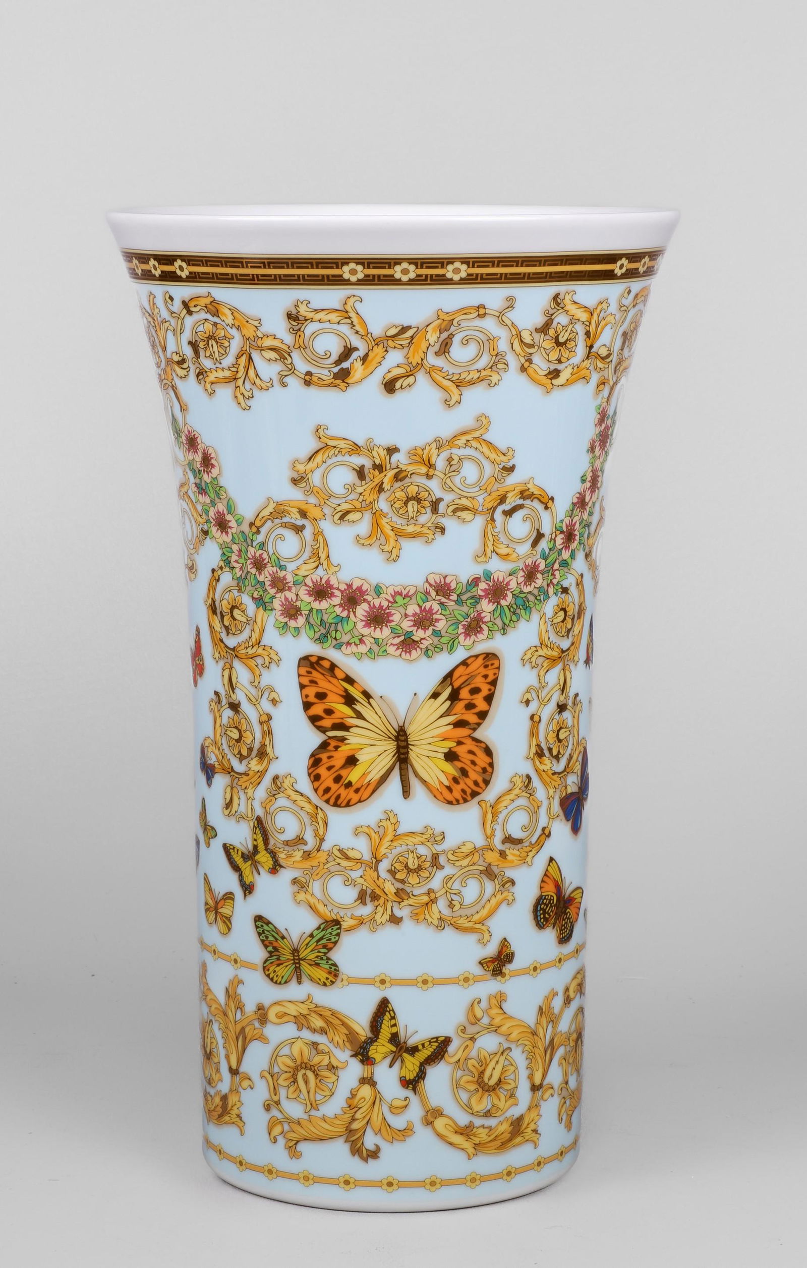 Versace Rosenthal "Butterfly Garden" Porcelain Vase (1 of 4)