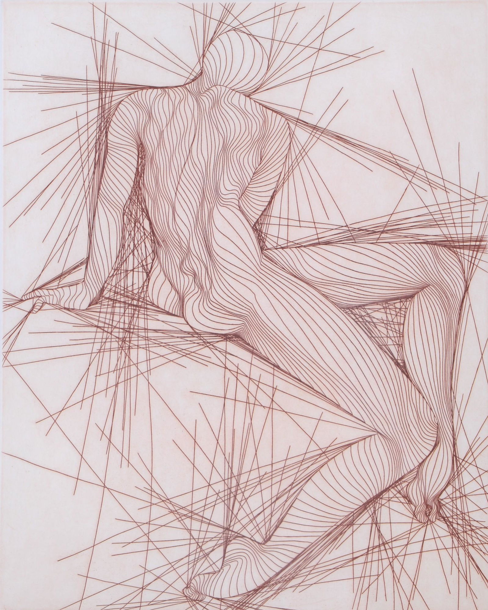 Guillaume Azoulay Signed Etching "Etude" (1 of 4)