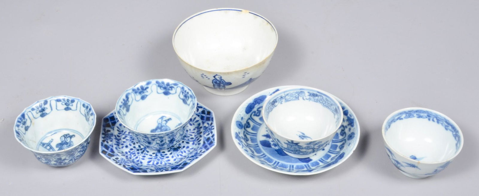 (7) Pcs Chinese Blue & White Porcelain (1 of 6)