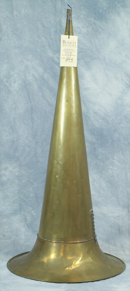 36" brass horn, fits Edison or Colombia: 36" brass horn, fits Edison or Colombia