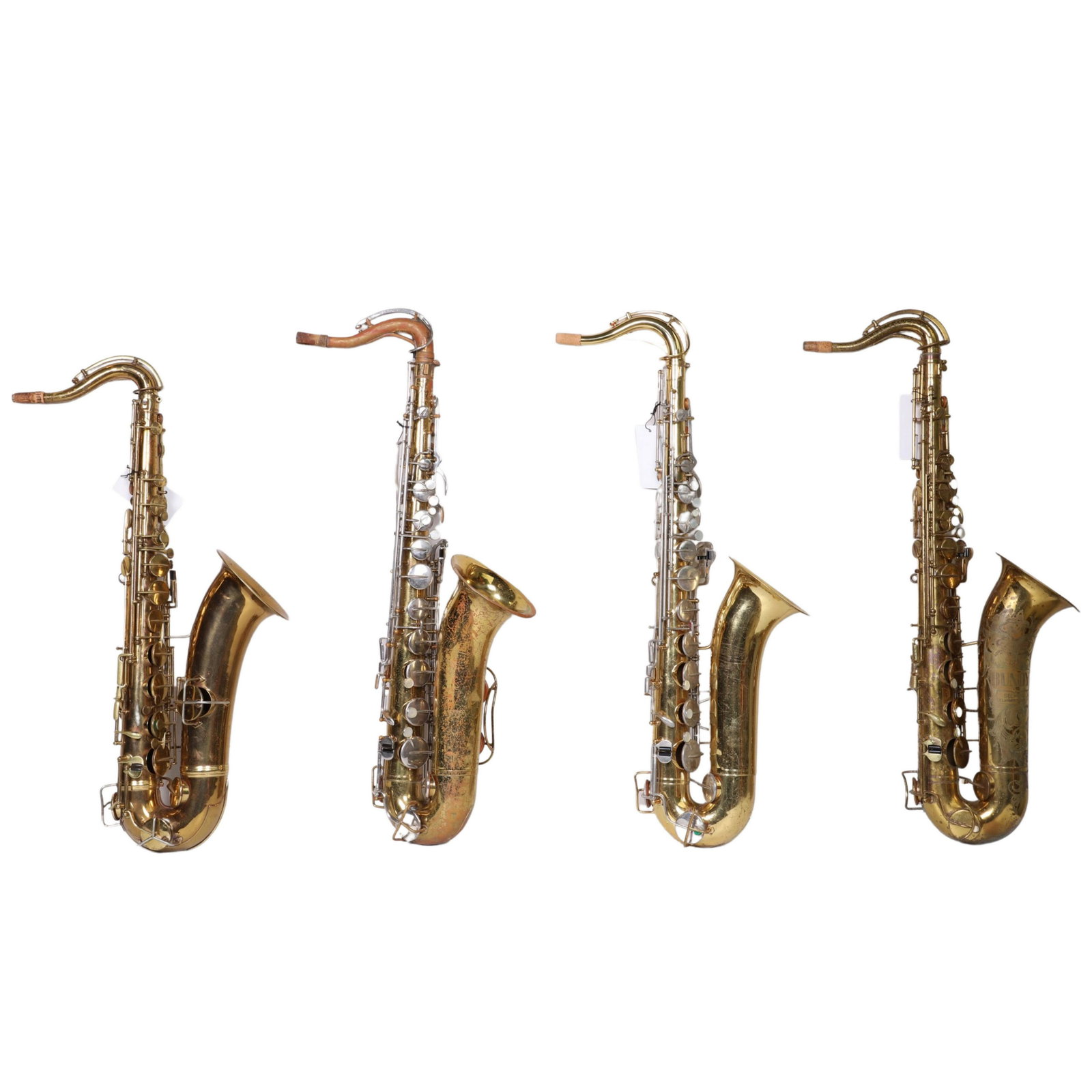 (4) Tenor Saxophones, No Cases (1 of 1)