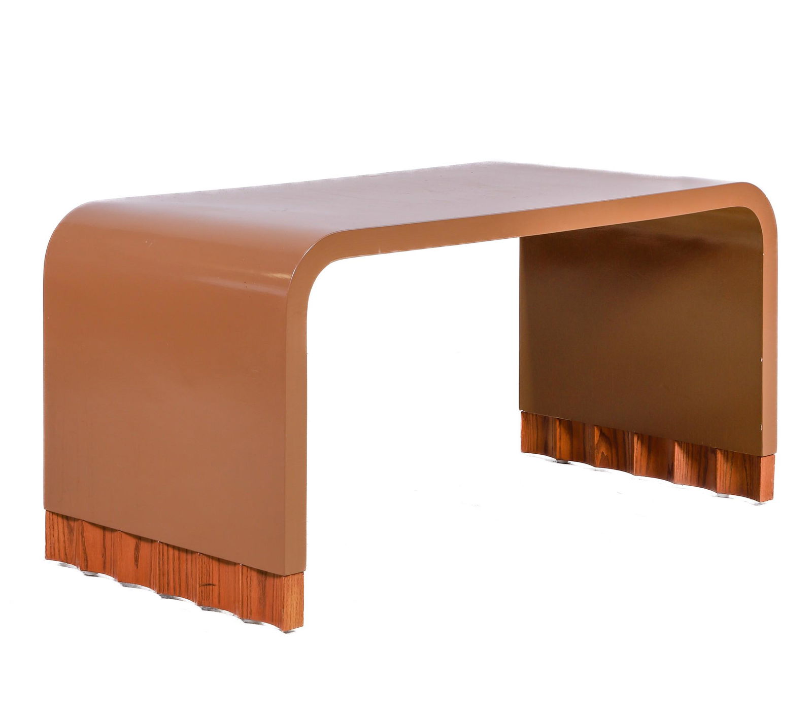 Deco style lacquered waterfall coffee table (1 of 3)