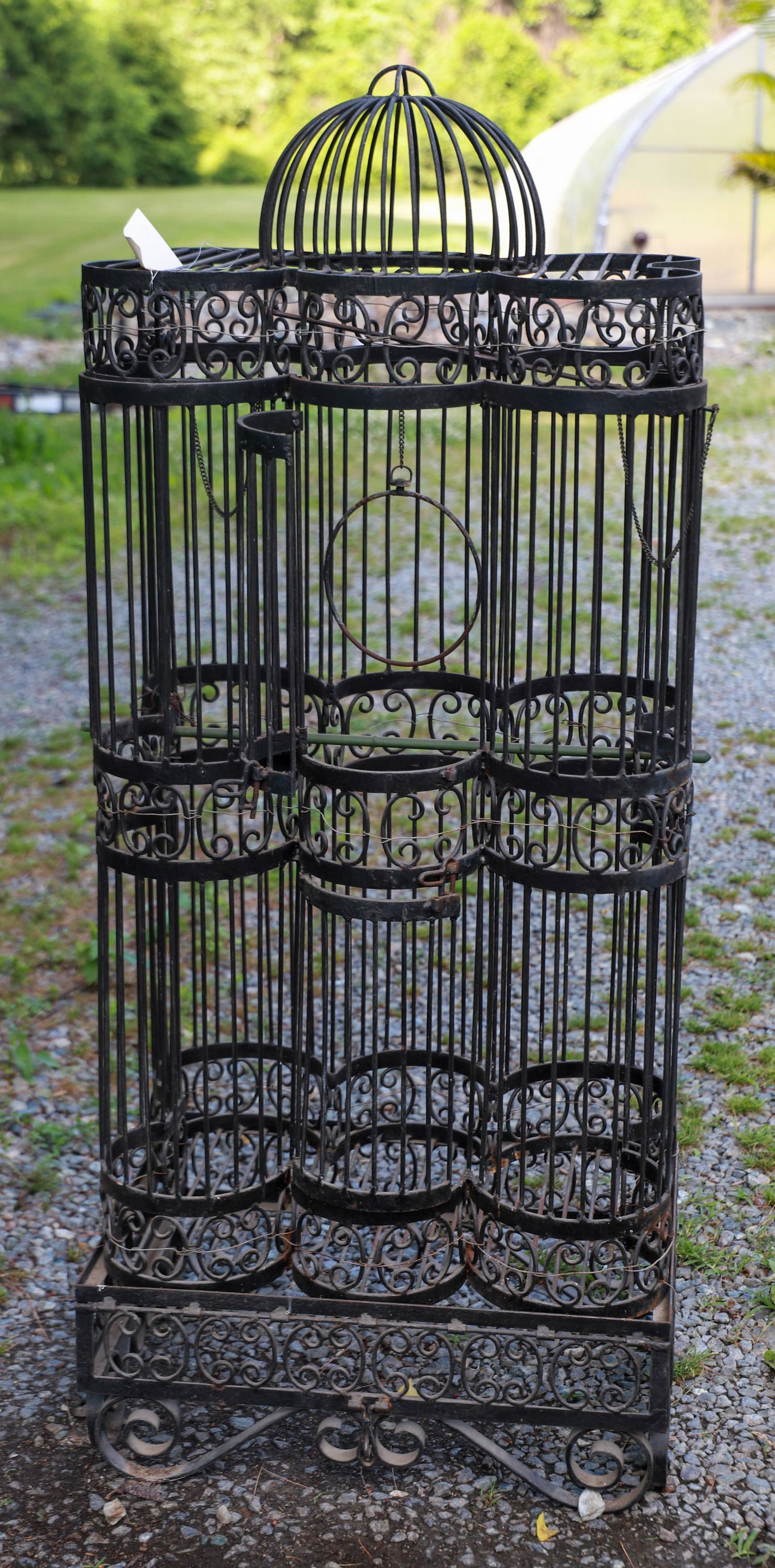 Pierced iron birdcage (1 of 4)