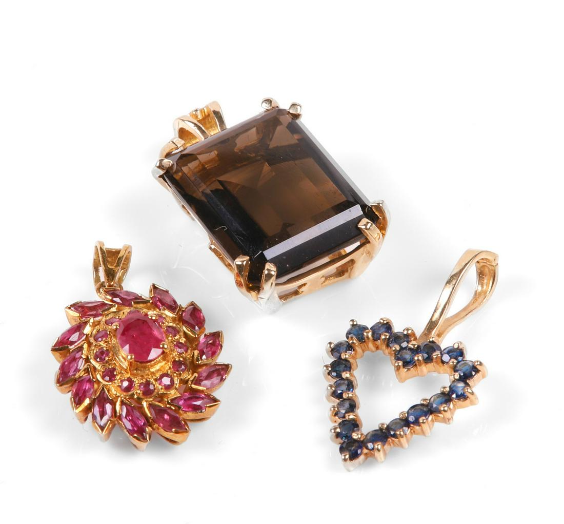 (3) Gold Pendants (1 of 3)