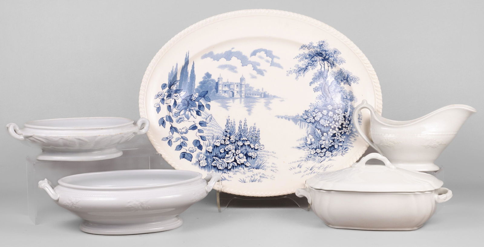 (5) Pcs Ironstone and Transferware (1 of 3)