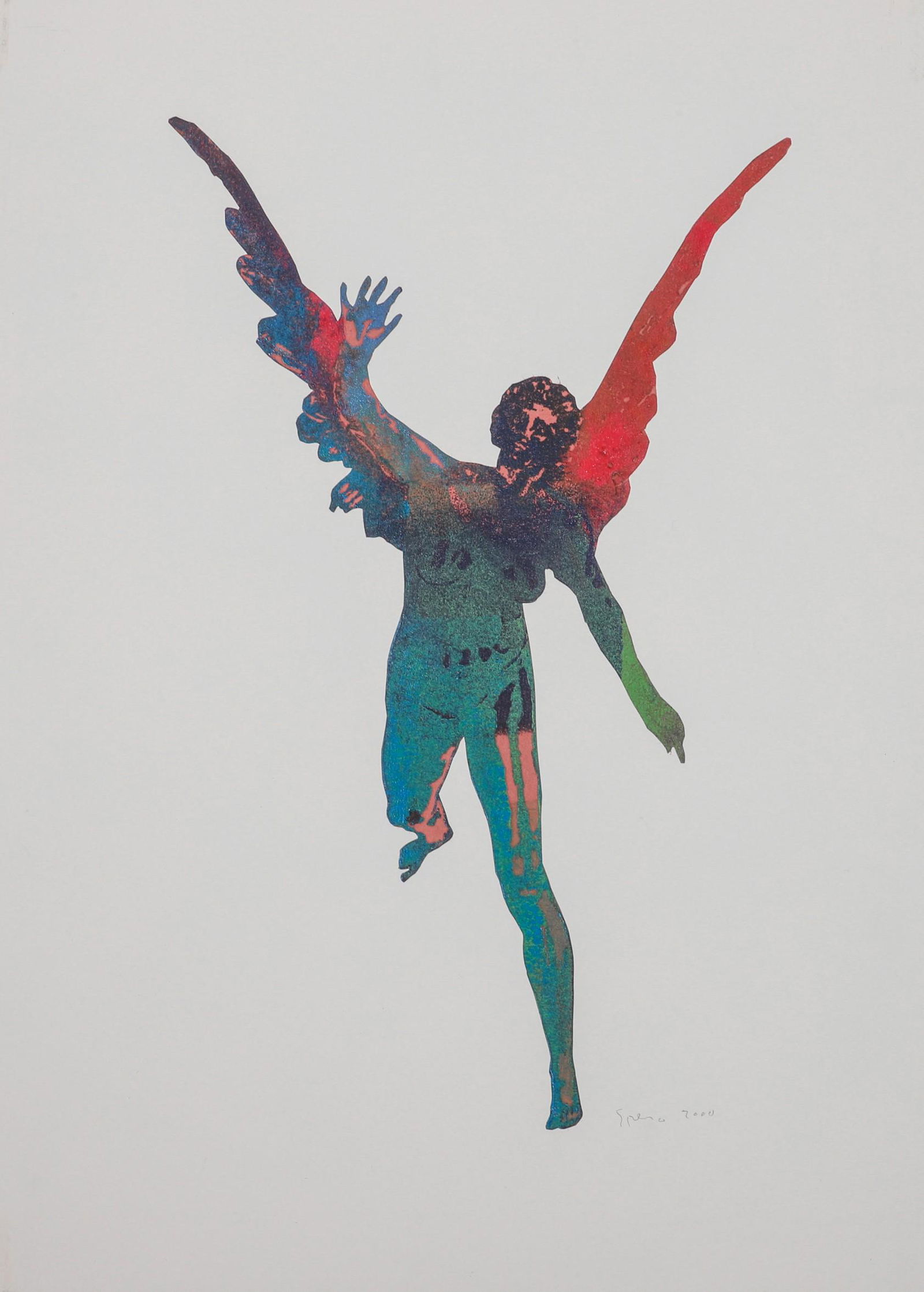 Nancy Spero Mixed Media Collage (1 of 3)