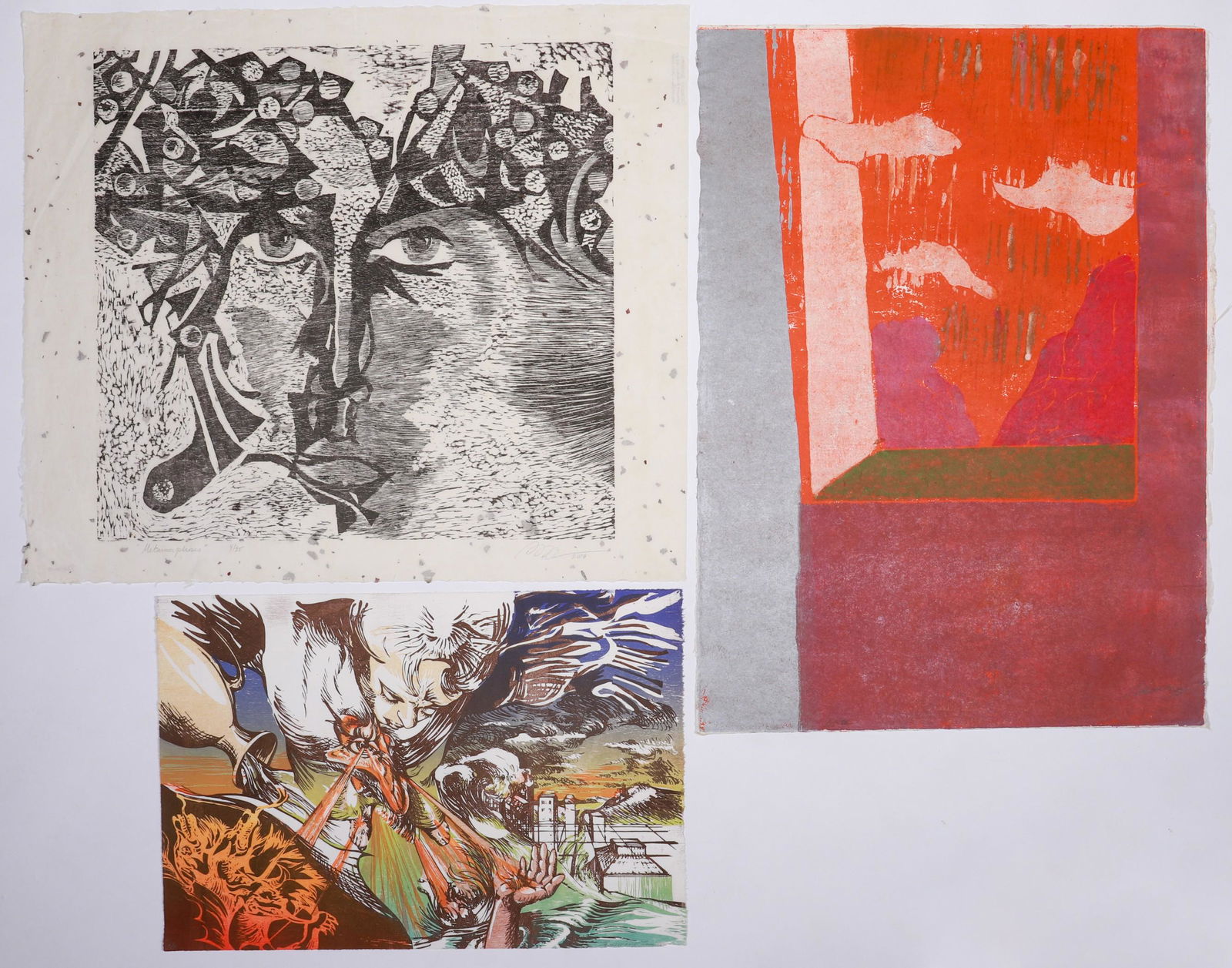 (8) Signed Woodcut & Linocut Prints (1 of 4)