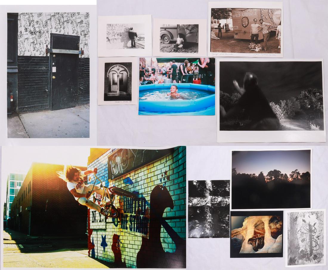 (12) Contemporary Photographs: (12) Contemporary photographs, artists include Clint Woodside, Edward W. Conicelli, Jane Grossenbacher, Norman Sarachek, Gary Thompson, Patricia Lyons, Barbara Spitz, and unknown artists, largest shee