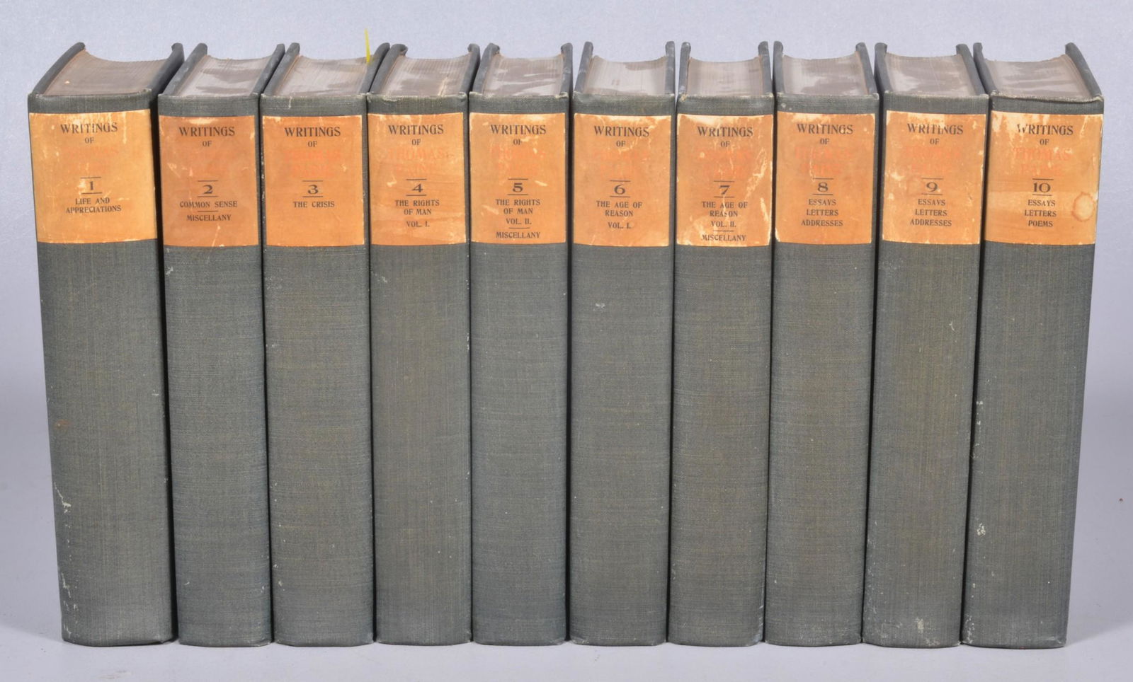 A 10-vol. set of Thomas Paine's life & writings (1 of 7)