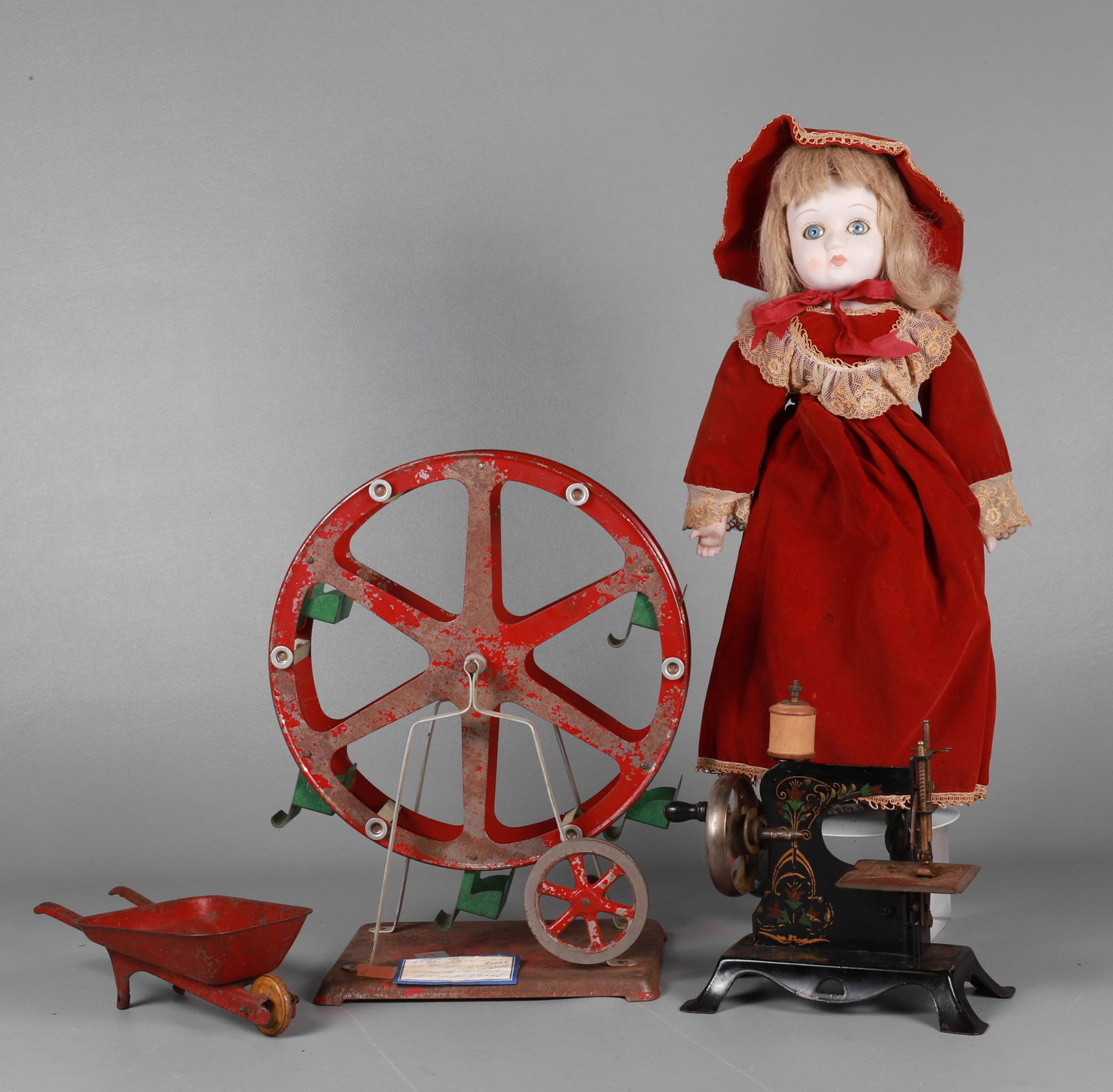 Doll, Tin Toys and Sewing Machine (1 of 4)