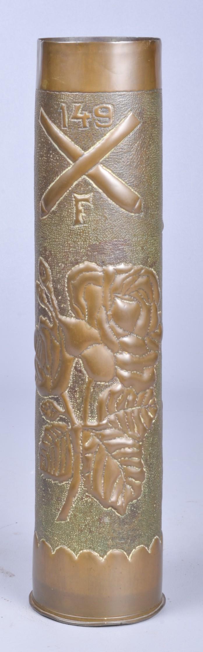 1918 WWI Trench Art Artillery Shell (1 of 4)