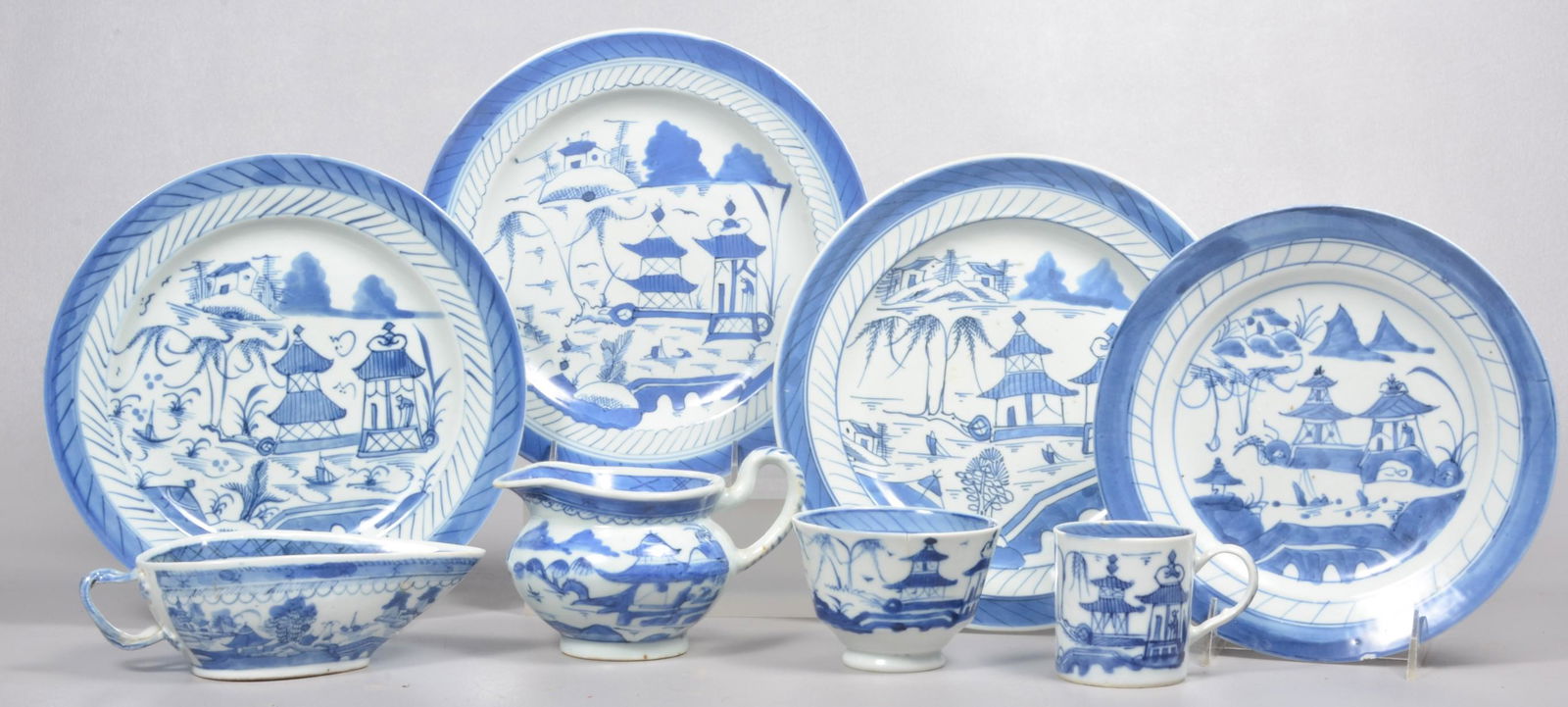 (8) Pcs Chinese Canton Porcelain (1 of 6)