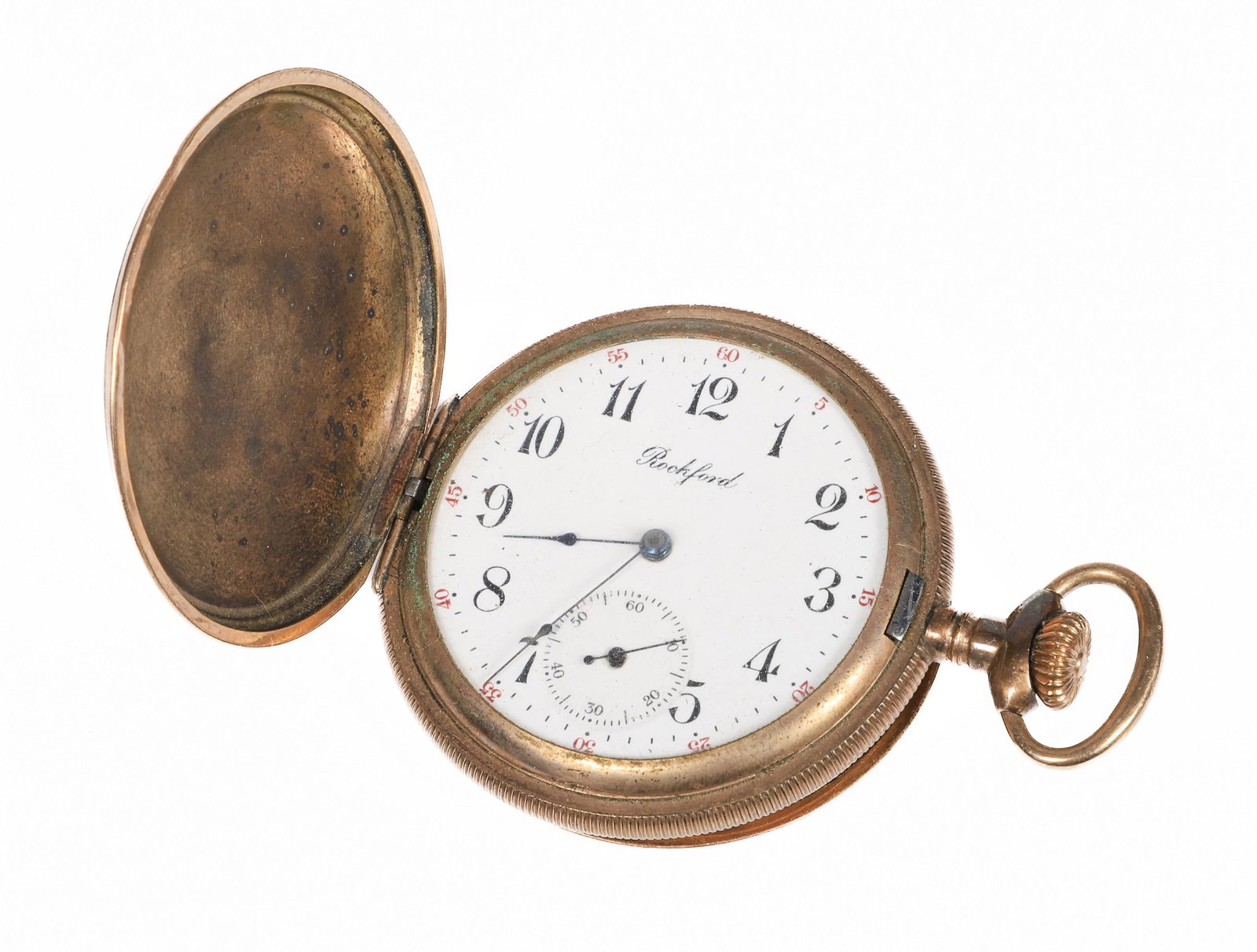 GF HC Rockford Pocket Watch 16S 7J (1 of 5)