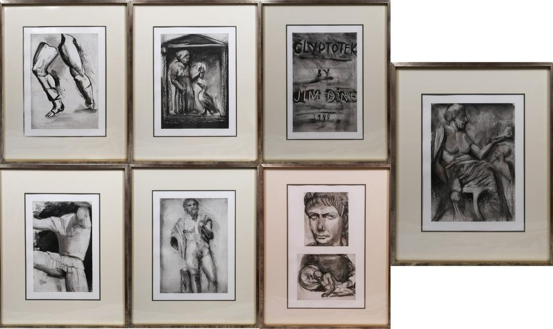 (7) Jim Dine etchings "Glyptotek" (1 of 8)