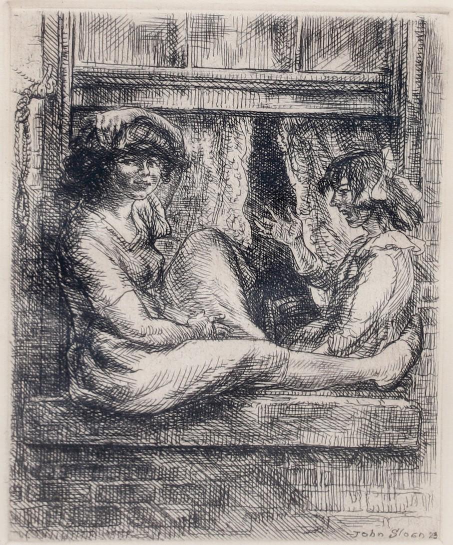 John Sloan "Sisters at the Window" (1 of 3)