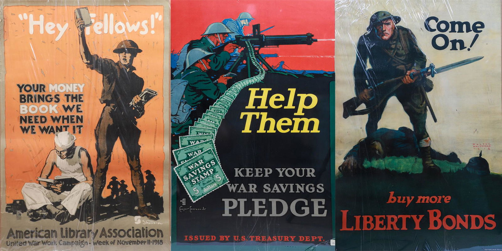 (3) Original WWI Propoganda Posters (1 of 4)