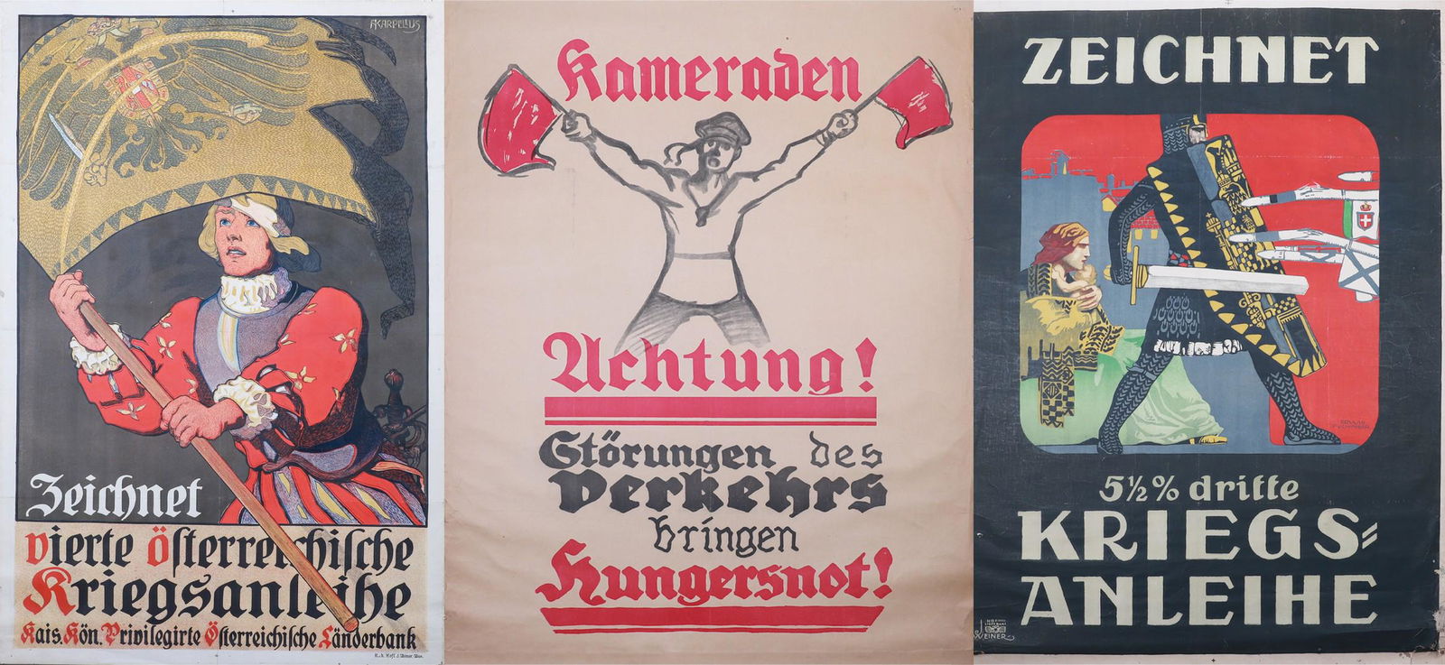 (3) German WWI Posters (1 of 4)