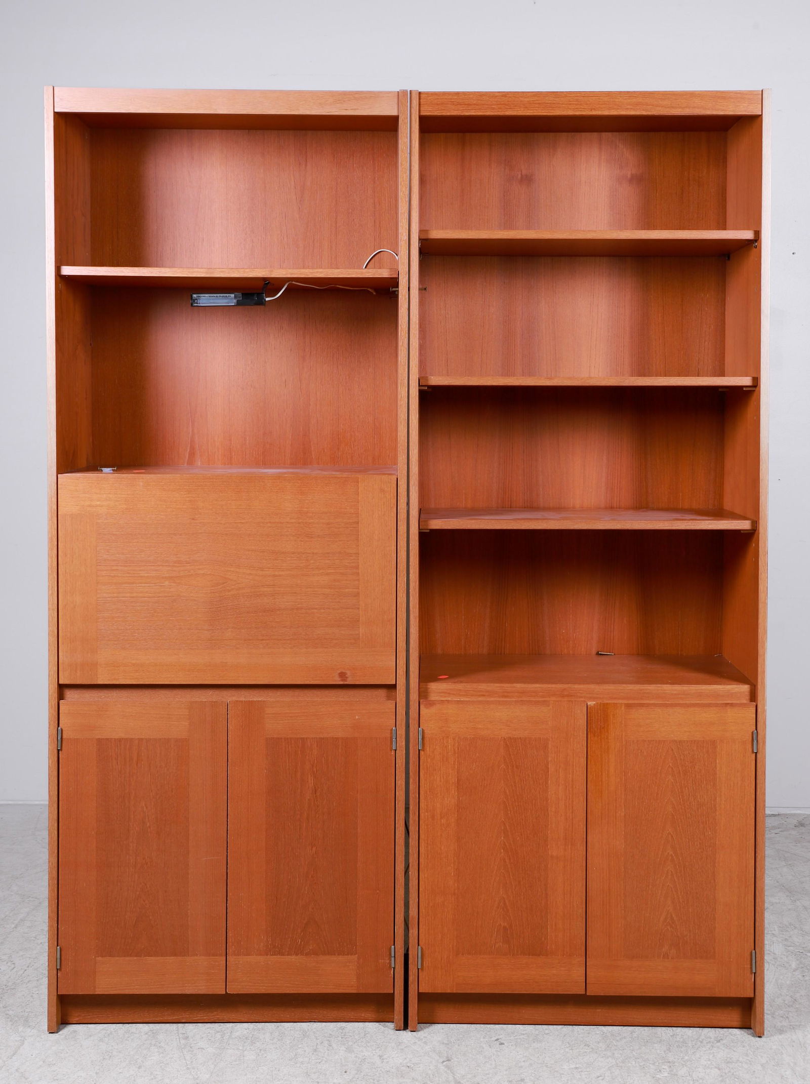 (2) Modern Design open cabinets (1 of 3)