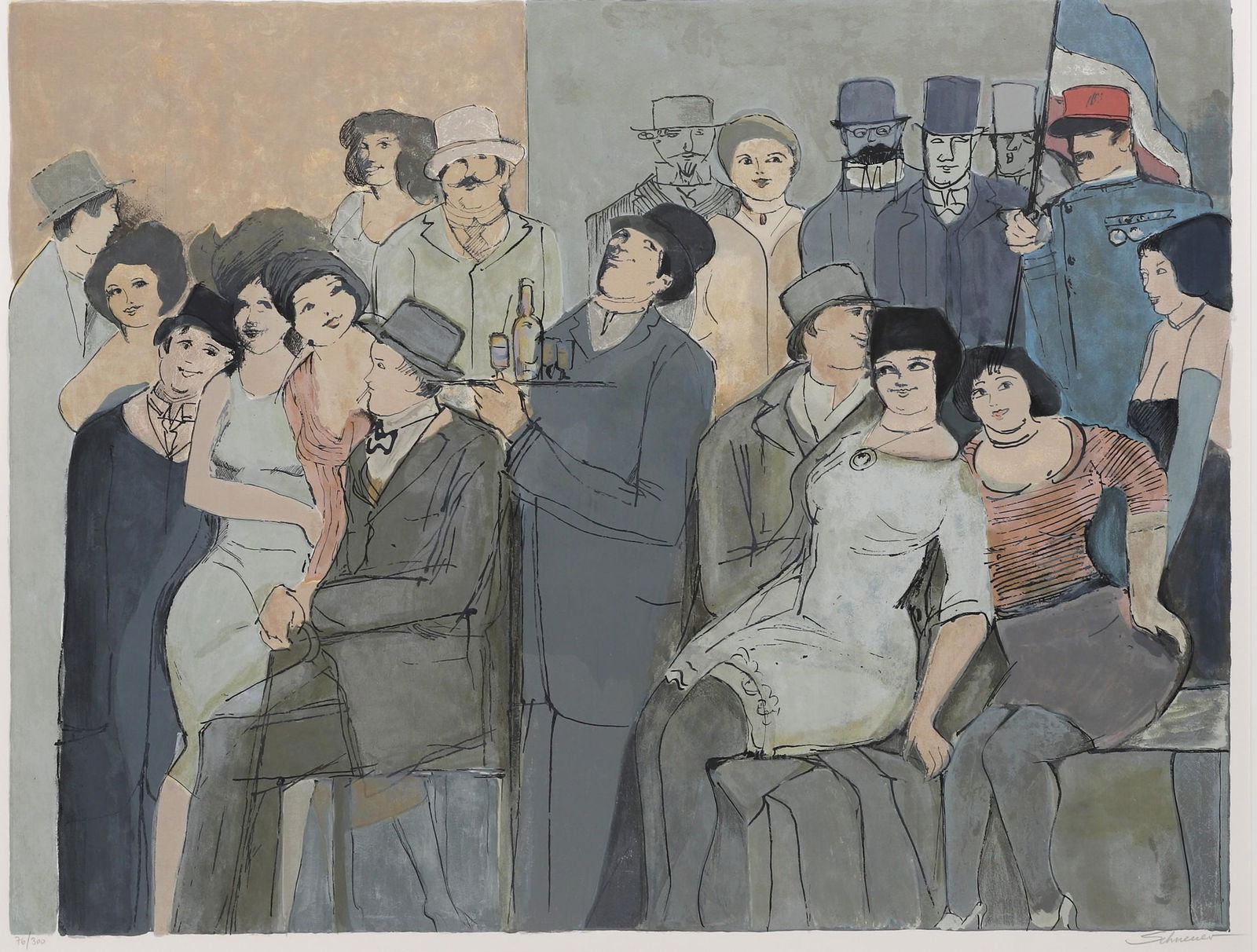 David Schnever Signed Lithograph Celebration (1 of 3)