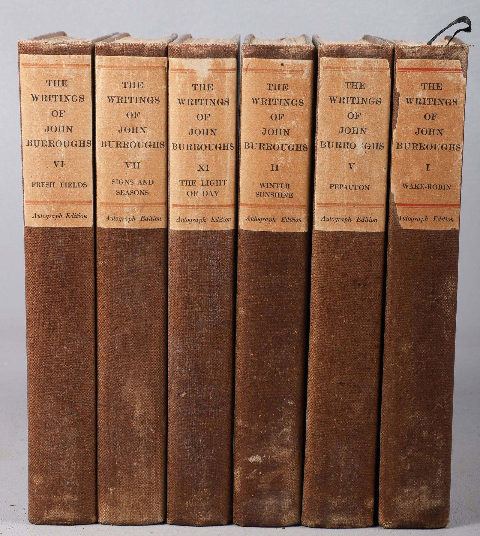 A partial signed set of Burroughs's works (1 of 6)