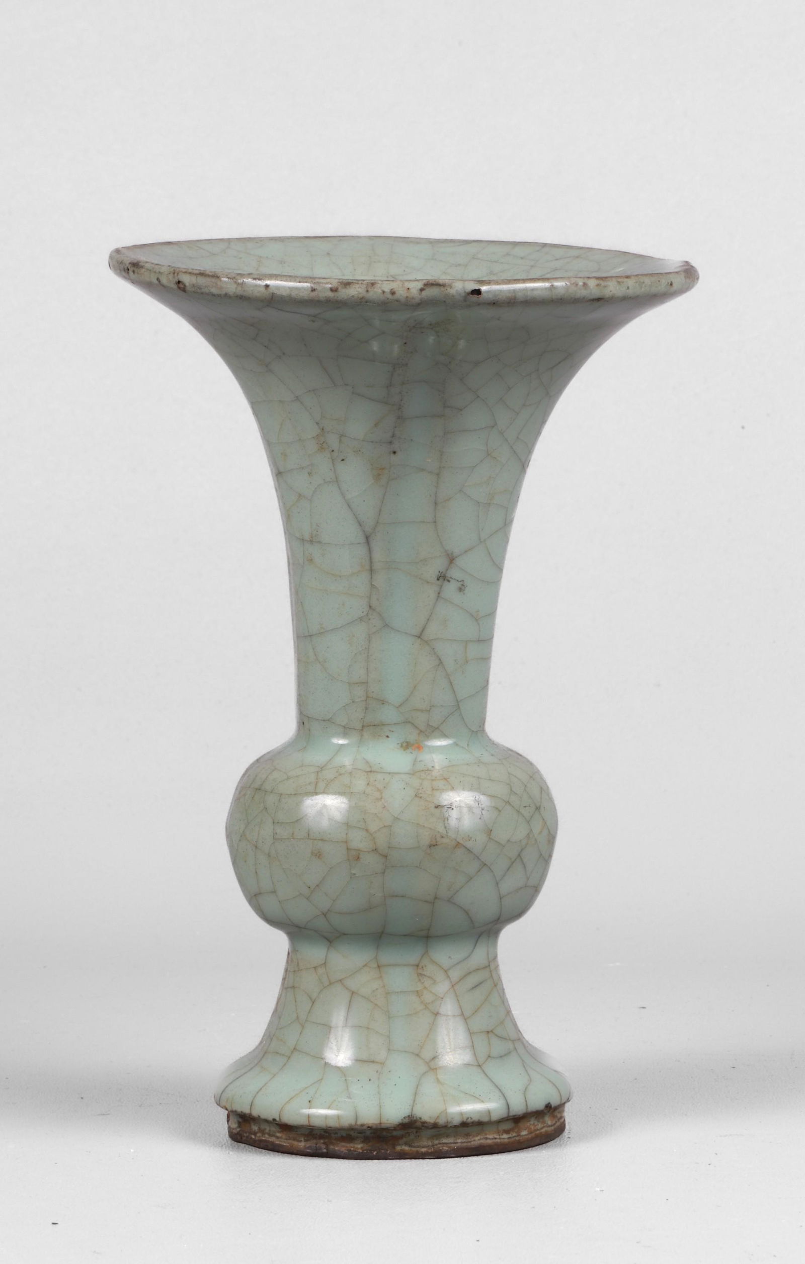 Chinese Celadon Gu Vase (1 of 4)