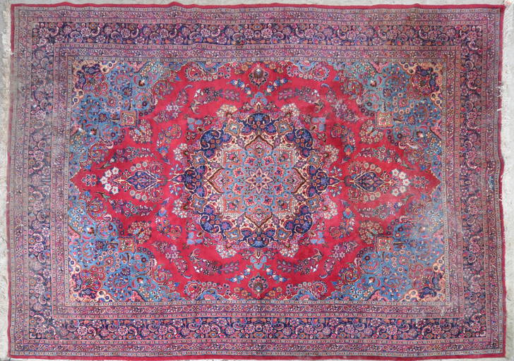9'3" X 13" Semiantique Persian Mashad Rug Aug 09, 2022 William