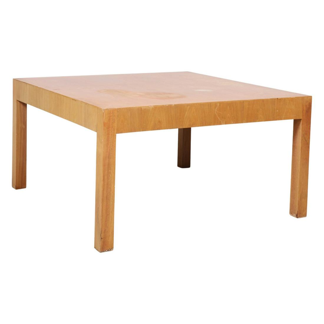 Contemporary blond walnut coffee table (1 of 4)