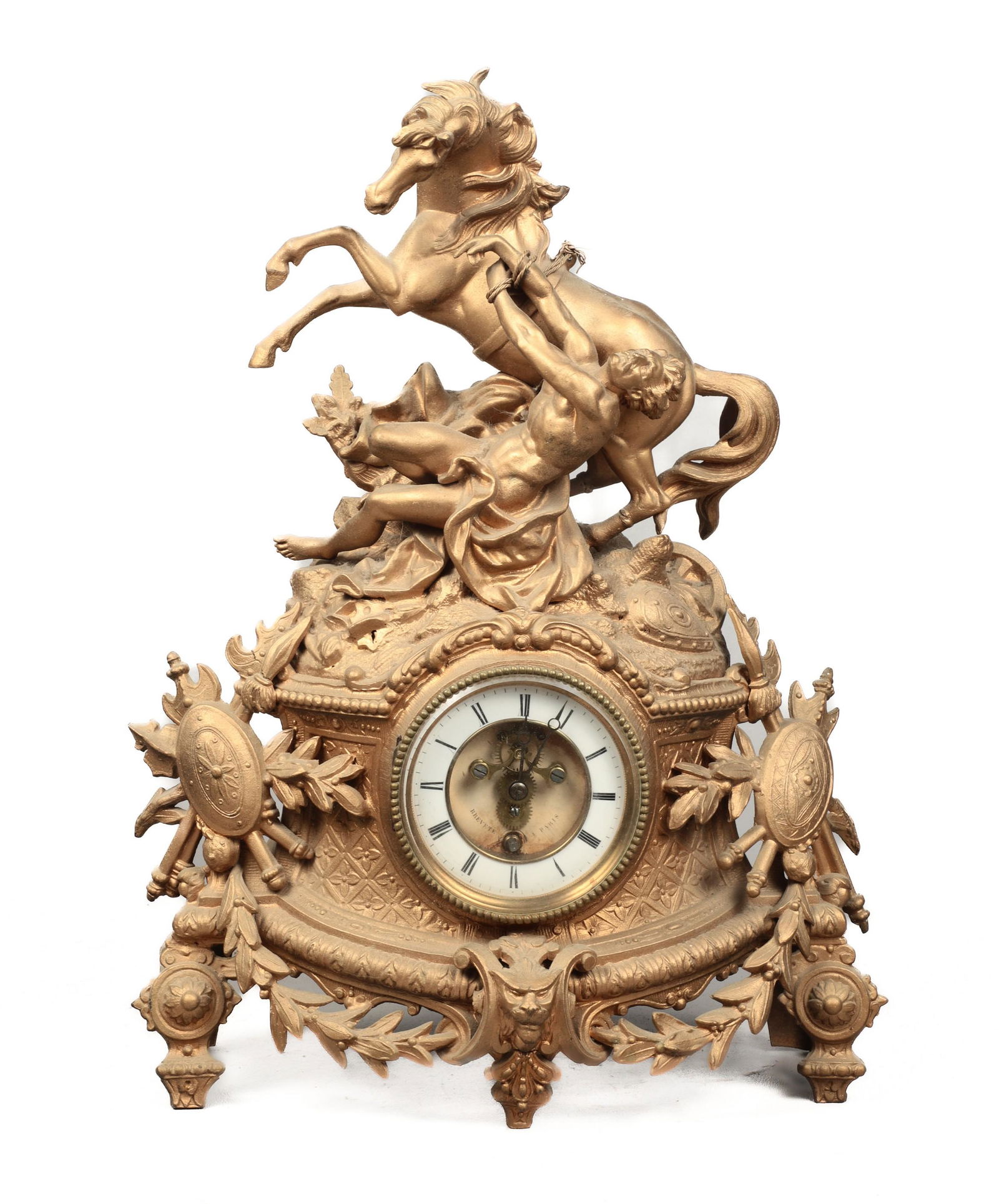French Figural Mantel Clock (1 of 4)