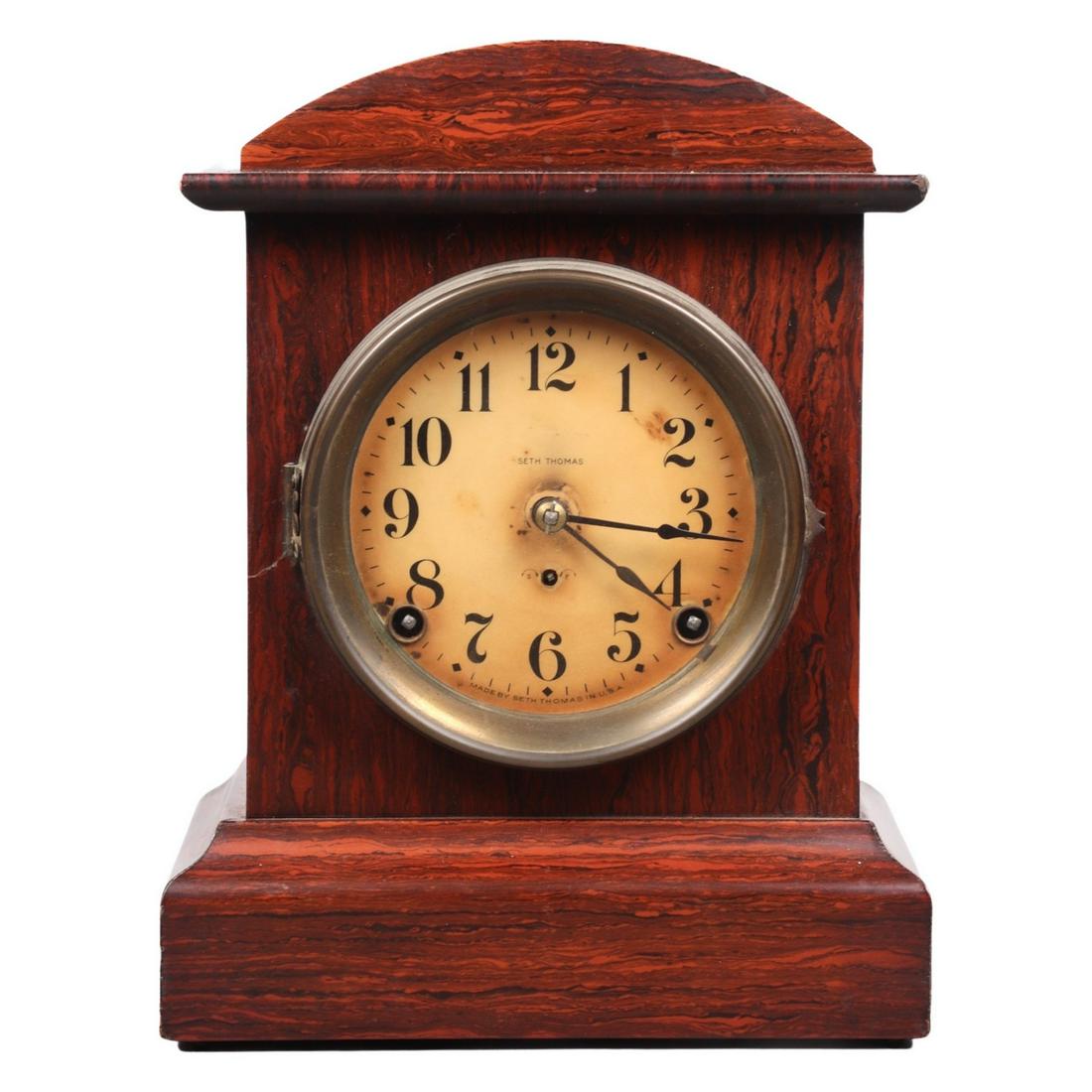 Seth Thomas Adamantine Case Mantel Clock (1 of 4)