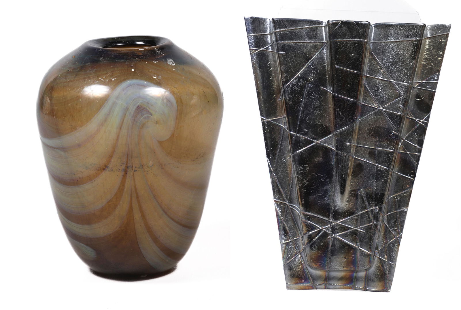 (2) Pcs Art Glass (1 of 6)