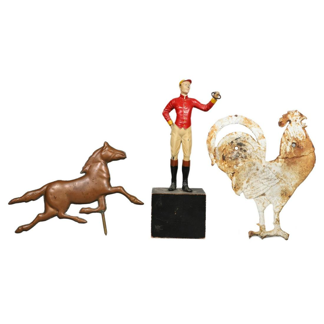 Antique Copper Weathervane Horse (1 of 2)