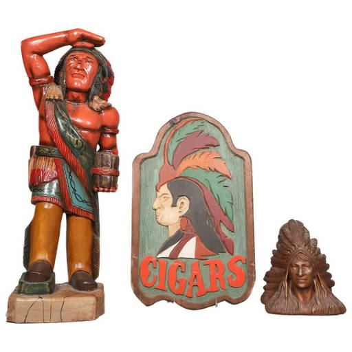 Wood Carved Cigar Store Indian (14761) on Aug 09, 2022 William Bunch