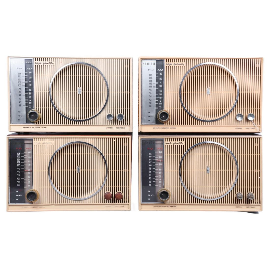 (4) Zenith High Fidelity Radios (1 of 2)