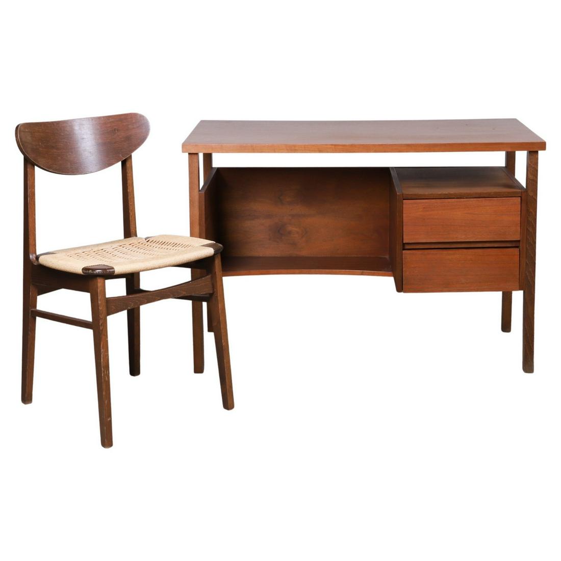 Modern Design desk w/ side chair (1 of 4)