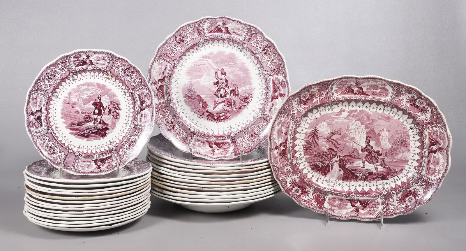 (29) Pcs Adams Caledonia Mulberry Dinnerware (1 of 6)