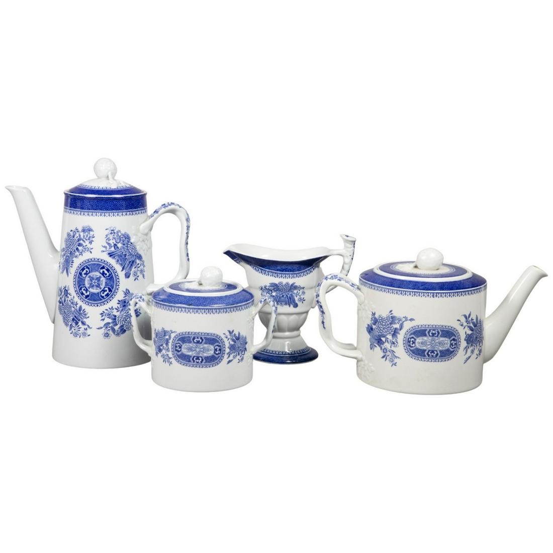 (4) Pc Spode Fitzhugh Tea Set (1 of 4)
